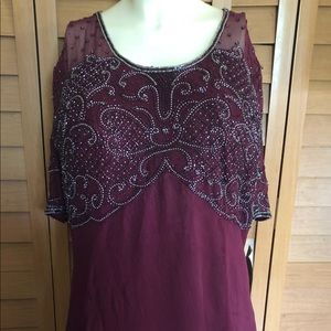 Dress Burgundy Riva Designs NWT